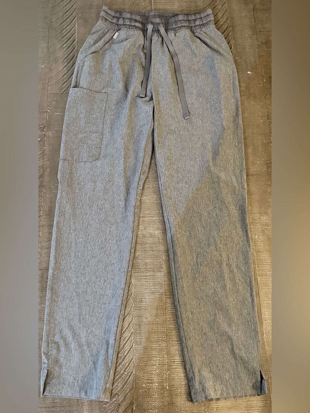 Hanes Women’s Heather Grey Scrub Bottoms - Size Small Comfort Fit